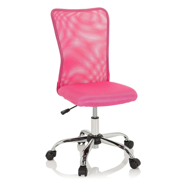 Kinderdrehstuhl hjh office Kiddy Net I 691017, rosa, mitwachsend, ohne Armlehnen