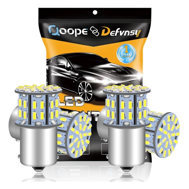 4pack 6500k blanco1156 ba15s bombillas led 3014 50smd para coche