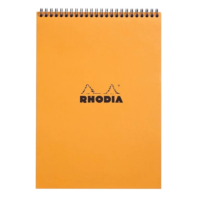Bloc Notes Rhodia 18500O A4 Arancio - 80 fogli - Confort Visivo
