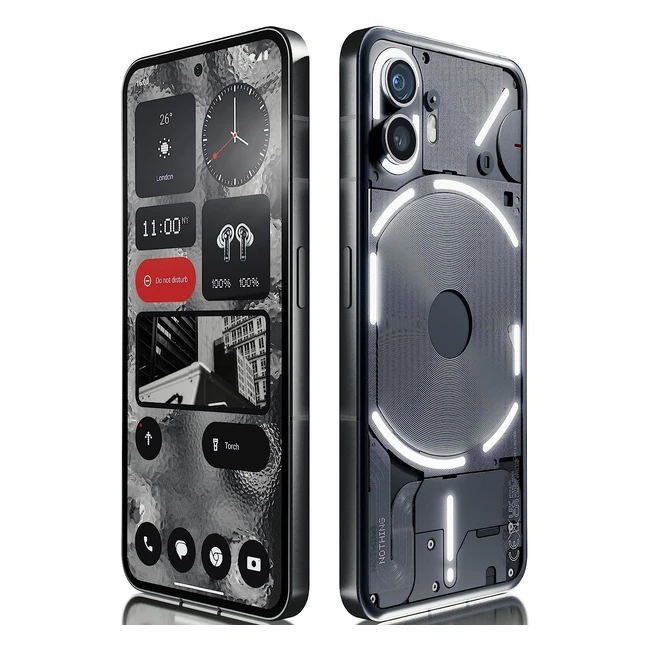 Teléfono Nothing 2 512GB/12GB RAM | Cámara Doble 50MP OIS | Pantalla OLED 6.7" | Resistente al Agua IP54 | Android | Gris Oscuro