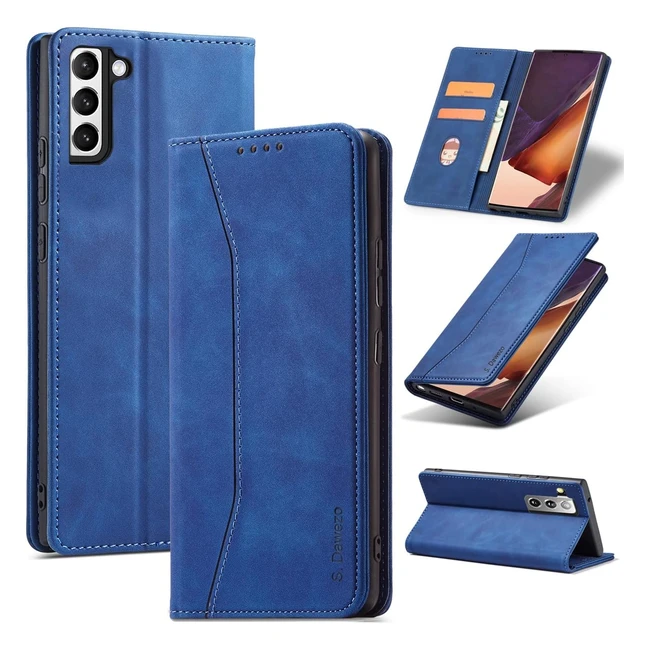 Custodia Samsung Galaxy S22 Plus - Pelle Premium - Slot per schede - Protezione antiurto