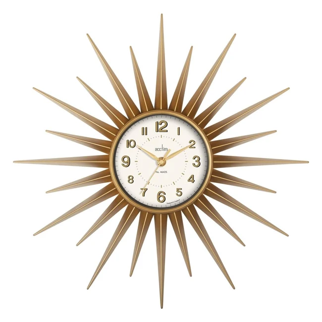 Reloj de Pared Stella Acctim 21760 - Dorado - 43 cm - Moderno y Elegante