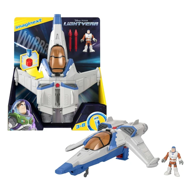Nave Espacial Deluxe Imaginext Lightyear 38cm - Juguete para Niños 3+ - Mattel HGT26