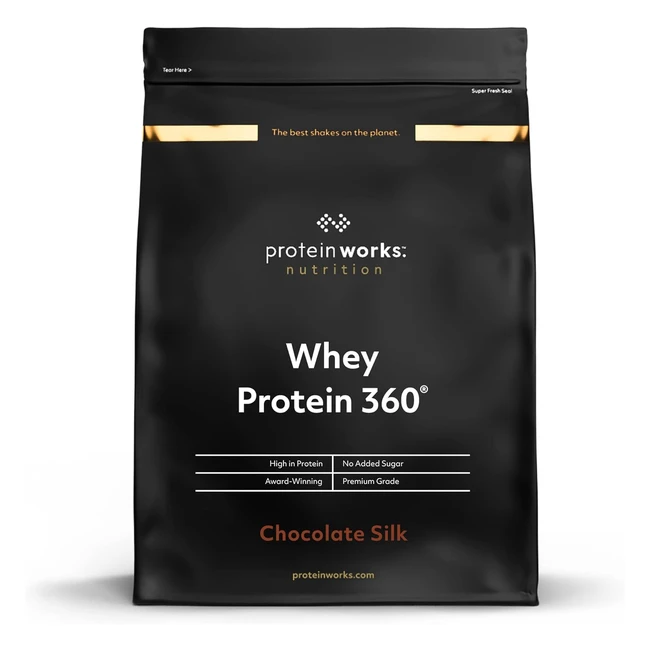 Proteine Whey 360 in Polvere - Cioccolato Morbido - Senza Zuccheri Aggiunti - Protein Works