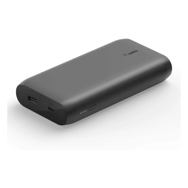 Belkin 20000mAh Powerbank mit Schnellladefunktion, USB-C Power Delivery, tragbares Ladegerät