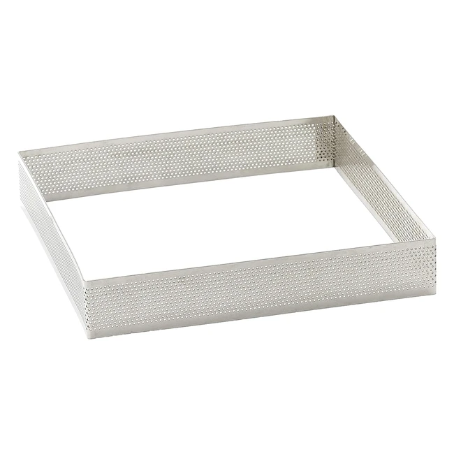 Cercle Carré Perforé en Acier Inoxydable Lacor 68570 - 20 cm