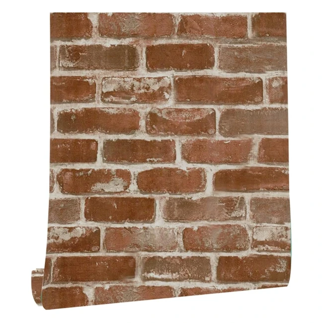 Carta da parati autoadesiva mattone vintage - Alta qualità, prezzo basso - Rimuovibile e lavabile - 45x300cm
