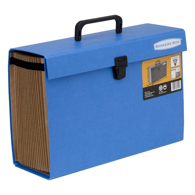 Organizer Espandibile Bankers Box 9352201 FSC Blu - 19 Tasche