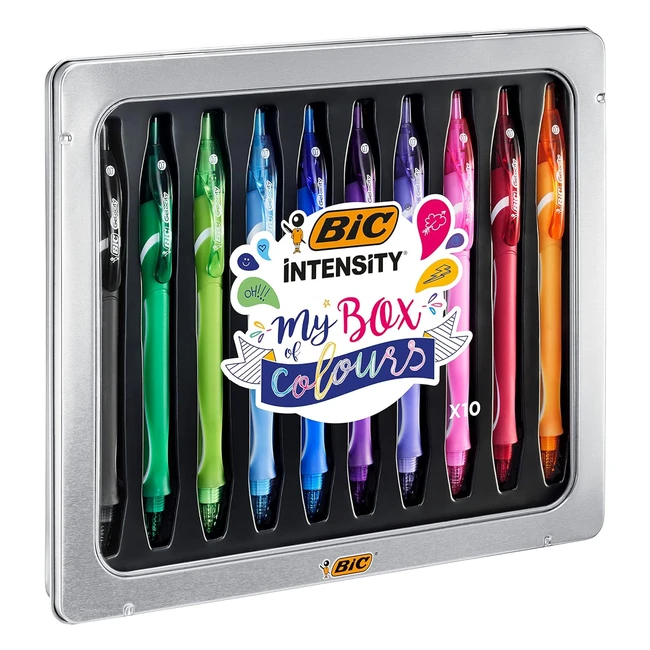 BIC Gelocity Quick Dry Gel Ink Pens - Assorted Colors - Pack of 10