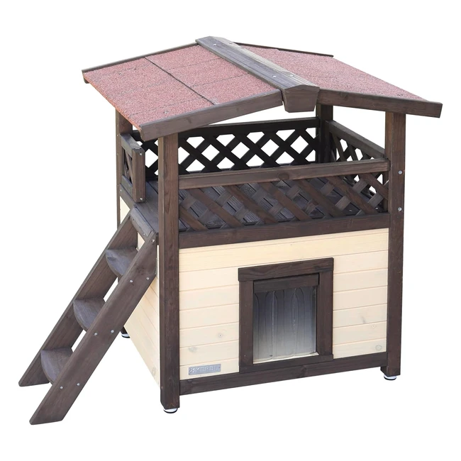 Casa para gato Kerbl 4Seasons Deluxe - Aislamiento Térmico - 88x57x77cm