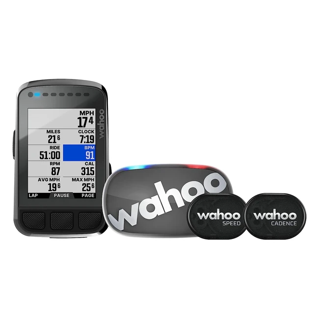Wahoo Fitness Elemnt Bolt V2 Bundle - Nero - Taglia Unica