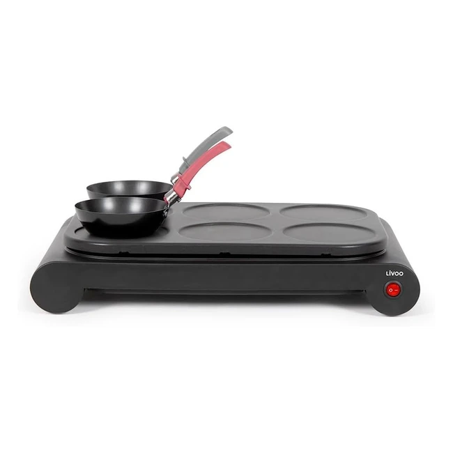 Crepera Domoclip DOM200 para 6 crepes mini - ¡Prepara deliciosos crepes en minutos!