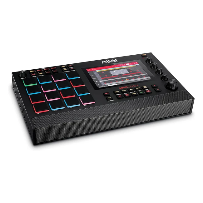 Akai Professional MPC Live II - Caja de ritmos autónoma con altavoces integrados y pantalla táctil
