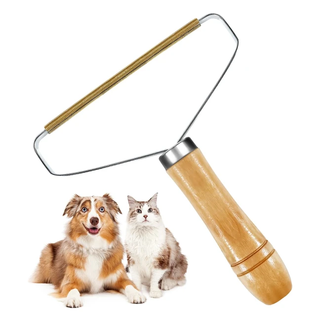Brosse Autonettoyante pour Animaux de Compagnie - Élimine les Poils Morts - Adaptée pour Chiens, Chats - Réf. XYZ
