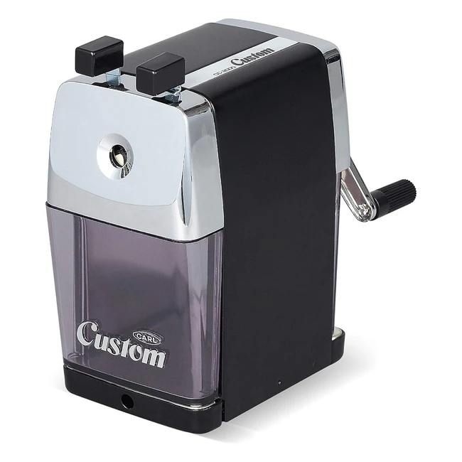 Temperamatite Carl CUI19018 CC2000 - Nero - Affilatura in Acciaio