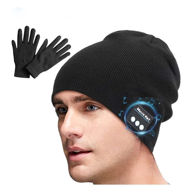 Bonnet sans fil Sminiker V50 BT avec casque mains libres - Cadeau unisexe