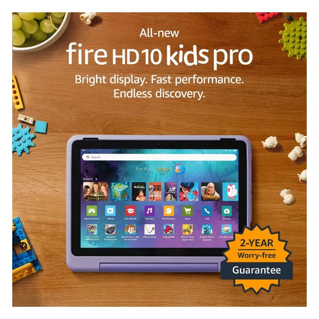 All-New Amazon Fire HD 10 Kids Pro Tablet - Ages 6-12 - 101" Brilliant Screen - Long Battery Life - Parental Controls - Slim Case - 2023 Release - 32GB