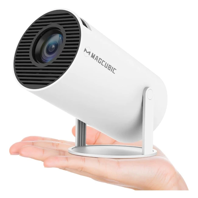 Magcubic tragbarer Projektor 4K Projektor WiFi 6 und Bluetooth 5.0 mit integriertem Android OS 110 Projektor YouTube vorinstalliert Allround-Design 130 Zoll 360 Grad Flip Smart Projektor