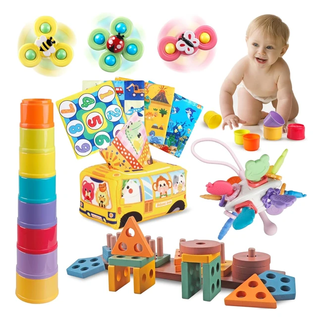 Juguetes Montessori Bebés 6-12 Meses | 5 en 1 | Juego Educativo