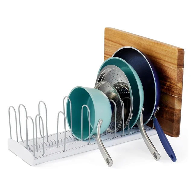 Organizador de cocina YouCopia StoreMore, expandible 125-22 pulgadas, blanco