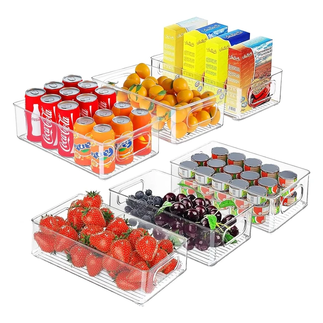 Organizador Nevera Transparente - Ahorra Espacio en la Cocina y Despensa