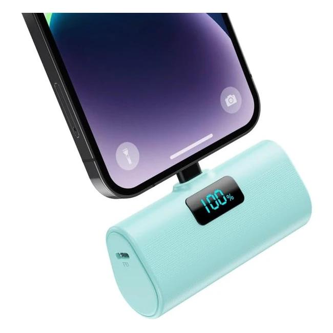 Mini Cargador Portátil iPhone 5200mAh Ultraligera 20W PD Carga Rápida
