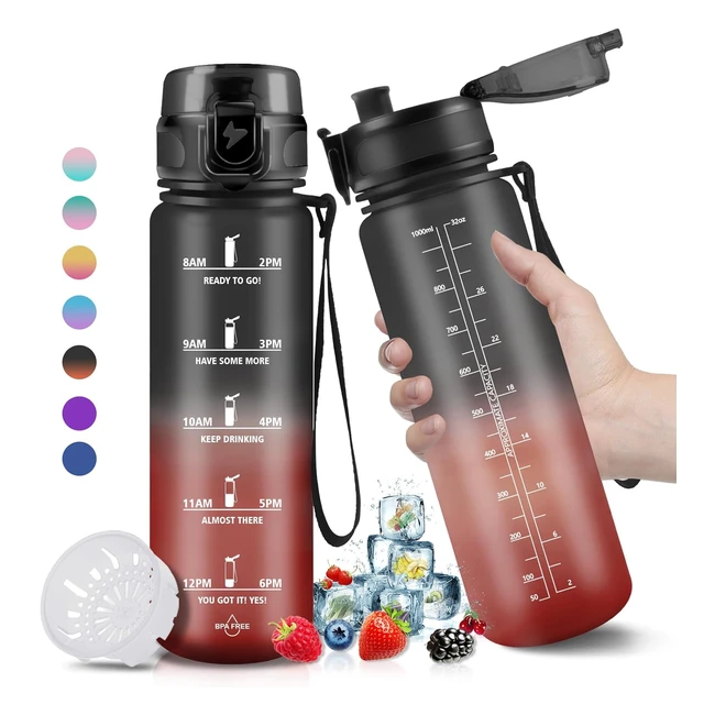 Botella HoneyHolly 1L - Trinkflasche Deportiva BPA Free