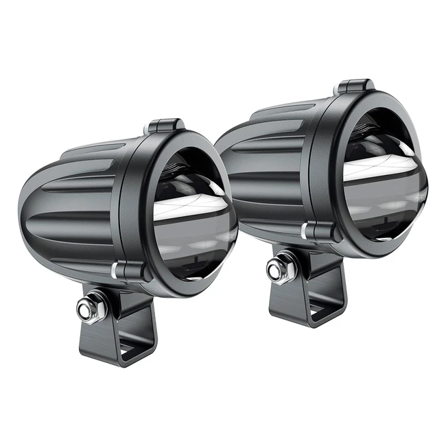 Interphone LEDlight10Fog - Coppia Fari LED Anteriori da Moto Antinebbia - Omologati Stradale ECE R149 - Potenza 10 Watt - Impermeabile IP68