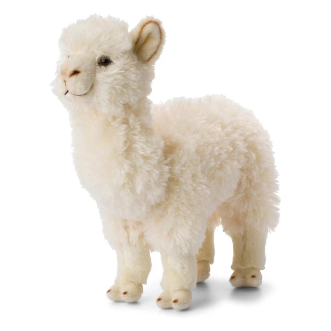 Peluche Alpaca WWF - Alta Calidad - 31 cm - Hoja Blanca