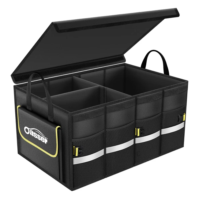 Organisateur de coffre de voiture Oasser 55L - Support 30kg - Étanche - Multicompartiments