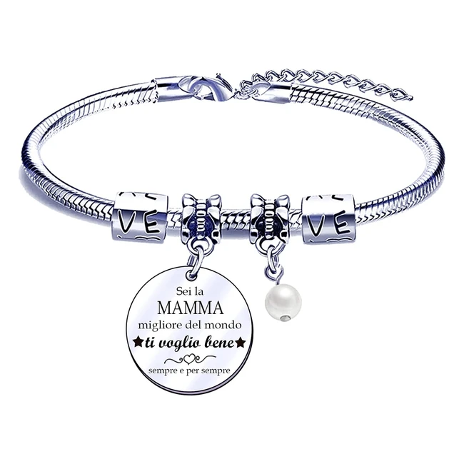Bracciale Mamma - Regalo Natale - Festa della Mamma - #Mamma