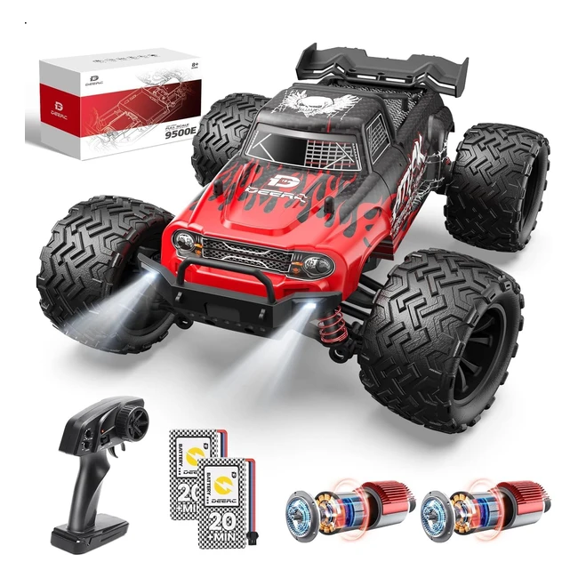 Deerc Auto Telecomandata Scala 1:16 RC per Adulti 40 km/h 4WD All Terrain Offroad