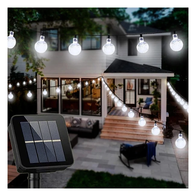 Luci da esterno giardino 8 modalità lucine 7m 30 LED catena luminosa esterno per patio