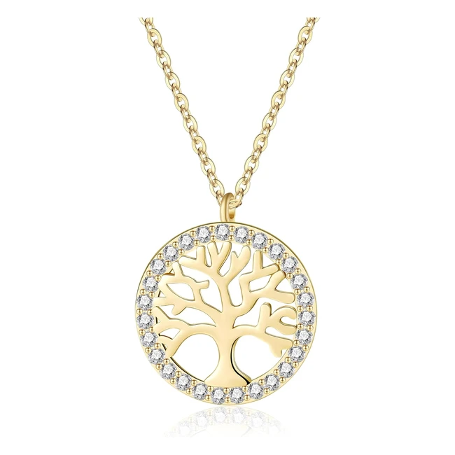 Collar Árbol de la Vida Plata de Ley 925 | Regalo Navidad Cumpleaños Aniversario