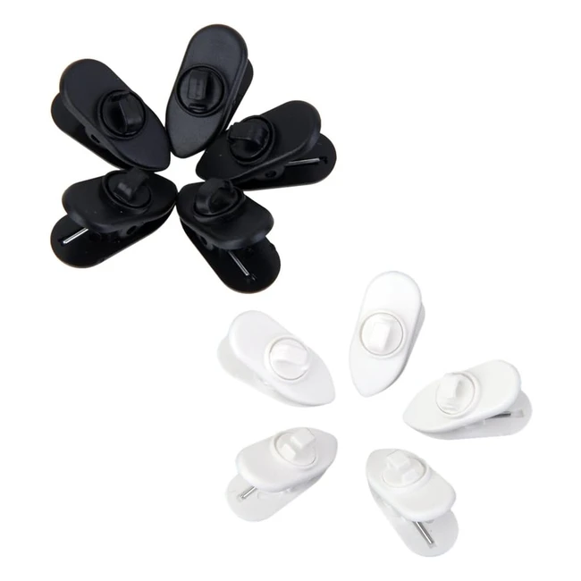 Lot de 10 pinces pour écouteurs Magideal - Référence 12345 - Maintien sûr et pratique
