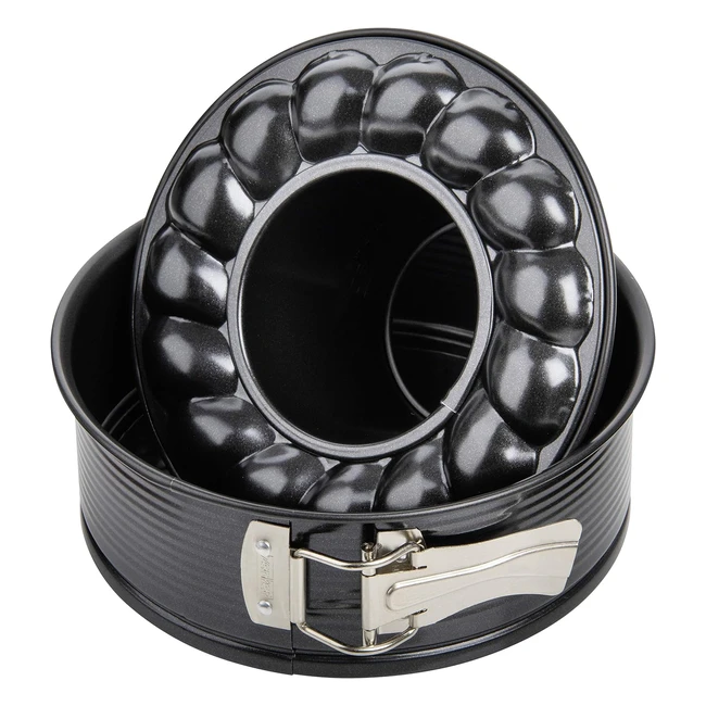 Zenker Tortiera Apribile a Cerniera 18x65cm - Antiaderente Teflon - Linea Black Metallic