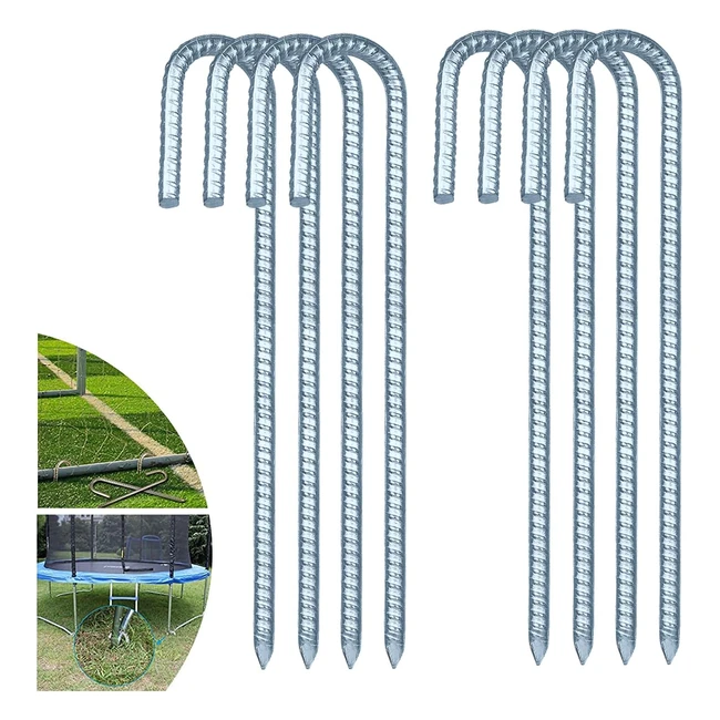 Picchetto di ancoraggio a terra zincato 12 pollici - Joerres