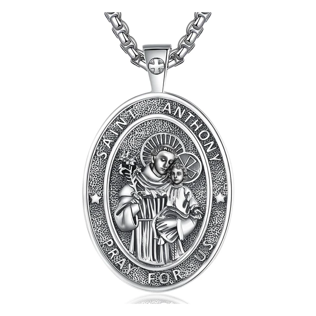 Collar Eudora Plata de Ley 925 San Antonio - Amuleto Joyería Regalo