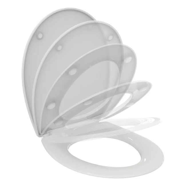 Abattant WC Porcher Ulysse Blanc - Résistant aux chocs - Charnières inoxydables