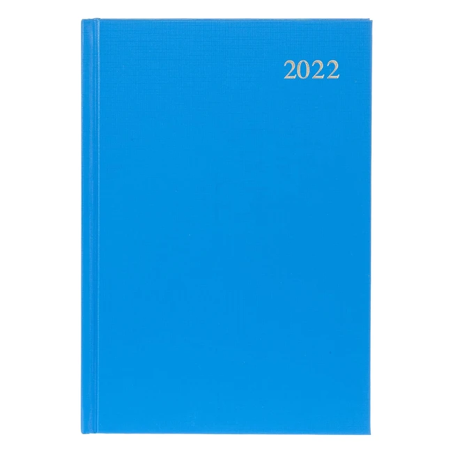 Agenda Collins Essential 2022 A5 Bleu Clair - 1 Jour/ Page - Cuir Graine Durable
