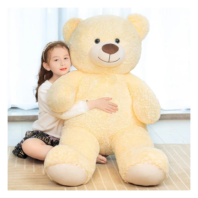 Orsacchiotto di Peluche XXL 130cm - Regalo per Bambini e Ragazze - Compleanno Natale San Valentino - Morbido e Realistico