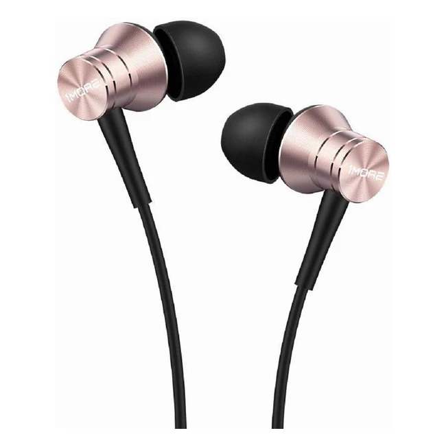1more Piston Fit In-Ear Earphones | Fashionable & Durable | Pure Sound | Phone Control | E1009 Pink