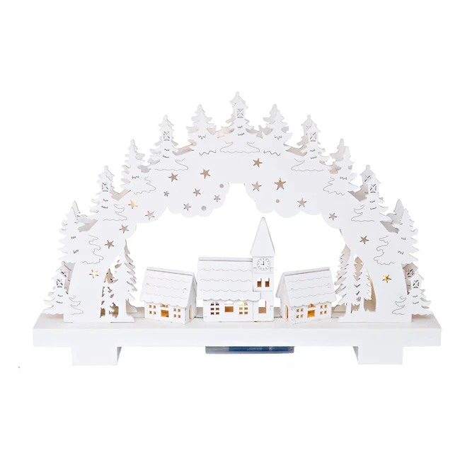 Arco Luminoso Heitmann Deco 91391 LED Bianco 32x 5x 20cm - Decorazione Natalizia