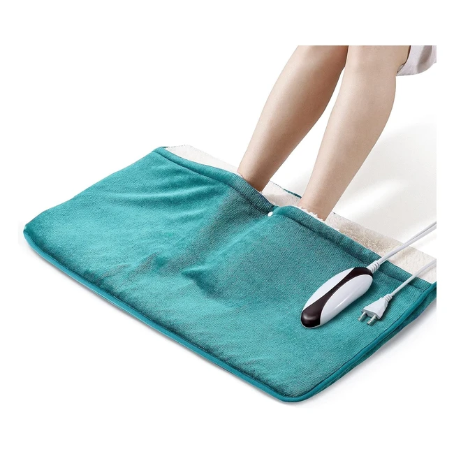 Calentador de pies eléctrico extra grande 50x80cm - 5 niveles de temperatura