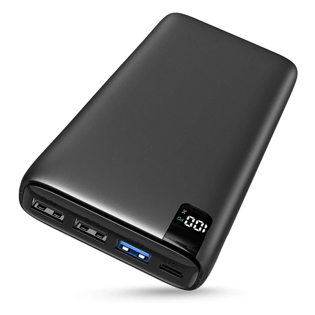 Hiluckey Portable Charger 26800mAh USB C PD Power Bank - Fast Charging, 4 Outputs