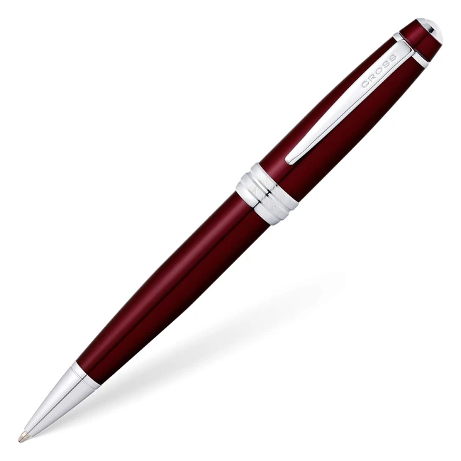 Bolígrafo Cross Bailey, Rojo, Apertura Giratoria, Ref. 123456, Detalles Cromados