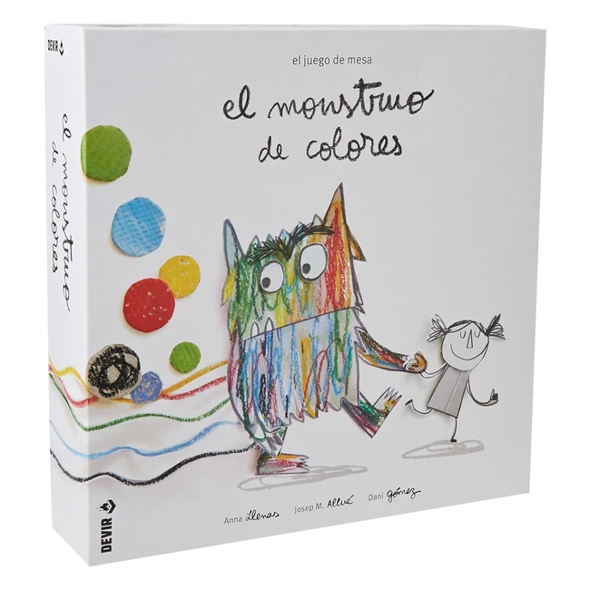 Juego de Mesa Devir El Monstruo de Colores - 4 Años - Basado en el Libro de Anna Llenas