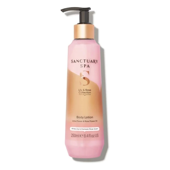 Sanctuary Spa Lily & Rose Body Lotion - Hydrating & Soothing - Vegan & Cruelty-Free - 250ml