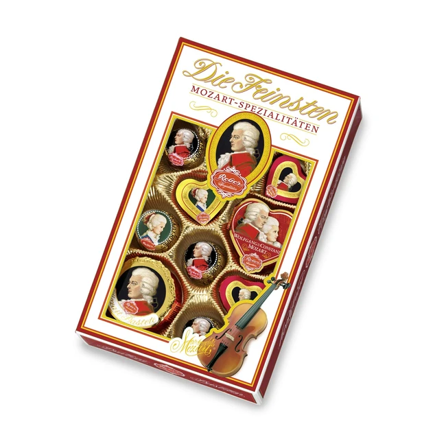 Reber Mozart Spezialitäten - Die feinsten Mozartkugeln - Tolles Geschenk - 12 Stück - 218g