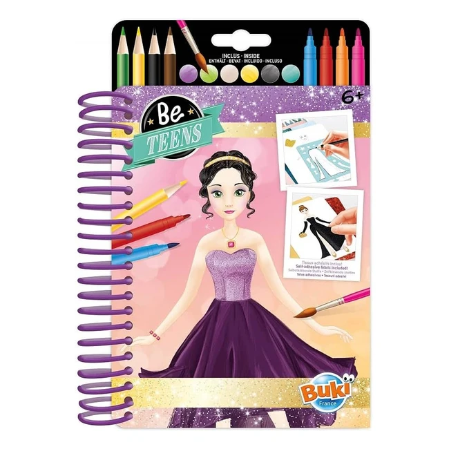 Carnet de Mode Buki CM102 - Tenue de soirée - Créez des tenues originales et uniques